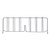 Quantum DIV24S 24" D x 8" H 304 Stainless Steel Wire Shelf Divider