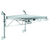 Quantum WC14-CB2454C 54" W x 24" D Chrome Plated Finish Cantilever Single Shelf Post Wall Mount