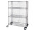 Quantum M2448C46E 48" W x 24" D Chrome 4 Shelves Mobile Enclosure Cart