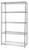 Quantum WR74-1472S-5 72" W x 14" D Stainless Steel Wire Shelving Starter Kit
