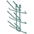 Quantum SG-BR6P 6 Bottle Capacity Green Epoxy Antimicrobial Store Grid Bottle Drying Rack