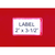 Quantum AL-23 3.5" x 2" Clear Adhesive Label Holder