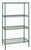 Quantum WR74-1242P 42" W x 12" D Epoxy Coated Wire Shelving Starter Kit