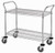 Quantum WRC-1848-2CO 37.5" H x 48" W x 18" D 2 Shelves 2 U Shaped Handles Open Base Utility Cart