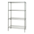 Quantum WR74-2448GY 48" W x 24" D x 74" H Gray Epoxy Coated Wire Shelving Starter Kit