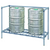 Quantum 244834DGY 48" W x 24" D x 34" H Gray Epoxy Coated Modular Dunnage Rack