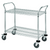 Quantum WRC-2436-2 37.5" H x 36" W x 24" D 2 Shelves 2 U Shaped Handles Open Base Utility Cart