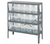 Quantum 1239-SB802CL 12" D x 36" L x 39" H Galvanized Steel Finish Heavy Duty Shelving Unit
