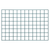 Quantum SG-3354P 54" W x 33" H Green Epoxy Antimicrobial Finish Store Grid Panel
