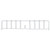 Quantum DIV36GY 36" D x 8" H Gray Epoxy Wire Shelf Divider