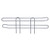 Quantum BL42GY 42" W x 4" H Gray Epoxy Back Ledge