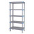 Quantum QP182450SS-5 2000 Lbs. Polymer Gray 5 Solid Shelves Millenia Shelving Unit