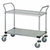 Quantum WRC-1842-2CG 37.5" H x 42" W x 18" D 2 Shelves 2 U Shaped Handles Open Base Utility Cart