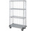 Quantum MD2448CG46RE 48" W x 24" D Chrome 4 Shelves Mobile Enclosure Cart