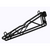 Quantum DCB18BK 18" Black Epoxy Antimicrobial Cantilever Multiple Shelf Post Wall Mount