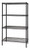 Quantum WR74-1248BK 48" W x 12" D Epoxy Coated Wire Shelving Starter Kit