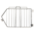 Quantum 149DC 14" D x 9" H Chrome Plated Wire Basket Divider