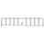 Quantum DIV36BK 36" D x 8" H Black Epoxy Wire Shelf Divider