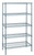 Quantum WR74-1242GY-5 42" W x 12" D Epoxy Coated Wire Shelving Starter Kit