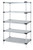 Quantum WR86-2424SG-5 24" W x 24" D Galvanized Steel Solid Shelving Starter Kit
