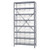 Quantum 1875-SB808CL 75" H x 36" W x 18" D Heavy Duty Galvanized Steel Finish 28 Clear Bins Shelving Unit
