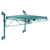 Quantum WC14-CB2436P 36" W x 24" D Green Epoxy Antimicrobial Finish Cantilever Single Shelf Post Wall Mount