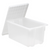 Quantum SNT240CL 23.5" W x 15.5" D x 12" H Clear Polypropylene Stack and Nest Tote