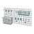 Quantum SGK-2448-1P Green Epoxy Antimicrobial Finish Wall Mounting Store Grid Light-Duty Kit