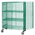 Quantum M1860-69SECP-2 69" H x 60" W x 18" D Green Epoxy Coated Finish Mobile Security Unit