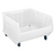 Quantum QUS967MOBCL 23.88" W x 22.5" D x 15" H Clear Polypropylene Mobile Hulk 24" Container