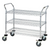 Quantum WRC-2442-3 37.5" H x 42" W x 24" D 3 Shelves 2 U Shaped Handles Open Base Utility Cart