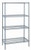 Quantum WR74-1430GY 30" W x 14" D Epoxy Coated Wire Shelving Starter Kit