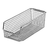 Quantum QMB524C 11" W x 4.75"D x 4" H Rectangular Chrome Finish Mesh Stack and Hang Bin
