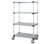 Quantum M2448SG47 48" W x 24" D x 80" H Antimicrobial Coating 4 Solid Shelves Mobile Cart
