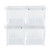 Quantum HNS230CL Complete Package with 4 Clear Bin QUS230 and 2 Bin Rails Hang-n-Stack Bin