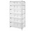 Quantum WR7-951CL 36" W x 24" D x 74" H Wire Shelving Container System