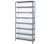 Quantum 1275-SB801CL 12" D x 36" L x 75" H Galvanized Steel Finish Heavy Duty Shelving Unit