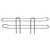 Quantum SL14 14" D x 4" H Chrome Plated Side Ledge