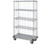Quantum MD1848CG46RE-5 48" W x 18" D Chrome 5 Shelves Mobile Enclosure Cart