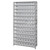 Quantum 1875-103CL 75" H x 36" W x 18" D Heavy Duty Galvanized Steel Finish 96 Clear Bins Shelving Unit