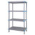 Quantum QP182450VS-4 2000 Lbs. Polymer Gray 4 Open Grid Shelves Millenia Shelving Unit