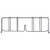 Quantum DIV21BK 21" D x 8" H Black Epoxy Wire Shelf Divider