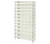 Quantum WR12-102CL 36" W x 12" D Chrome Plated Finish Bin Wire Shelving System