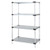 Quantum WR54-2136SG 36" W x 21" D x 54" H Galvanized Steel Solid Shelving Starter Kit