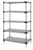 Quantum WRS5-63-2136SS 36" W x 21" D Stainless Steel Solid Shelving Starter Kit