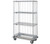 Quantum MD1848C47RE 48" W x 18" D Chrome 4 Shelves Mobile Enclosure Cart