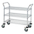 Quantum WRC-1842-3 37.5" H x 42" W x 18" D 3 Shelves 2 U Shaped Handles Open Base Utility Cart