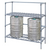 Quantum 184854DGY 48" W x 18" D x 54" H Gray Epoxy Coated Modular Tank and Beverage Container Dunnage Rack