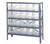 Quantum 1839-204CL 12" D x 36" L x 39" H Galvanized Steel Finish Heavy Duty Shelving Unit