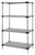 Quantum WRS4-54-2154SS 54" W x 21" D Stainless Steel Solid Shelving Starter Kit